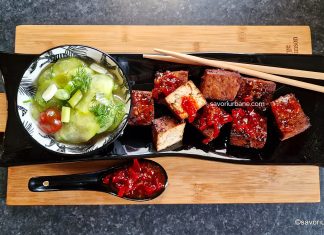 Tofu la air fryer sau la cuptor – rețeta de tofu marinat și glazurat în stil asiatic Tofu la air fryer sau la cuptor - rețeta de tofu marinat și glazurat în stil asiatic savori urbane