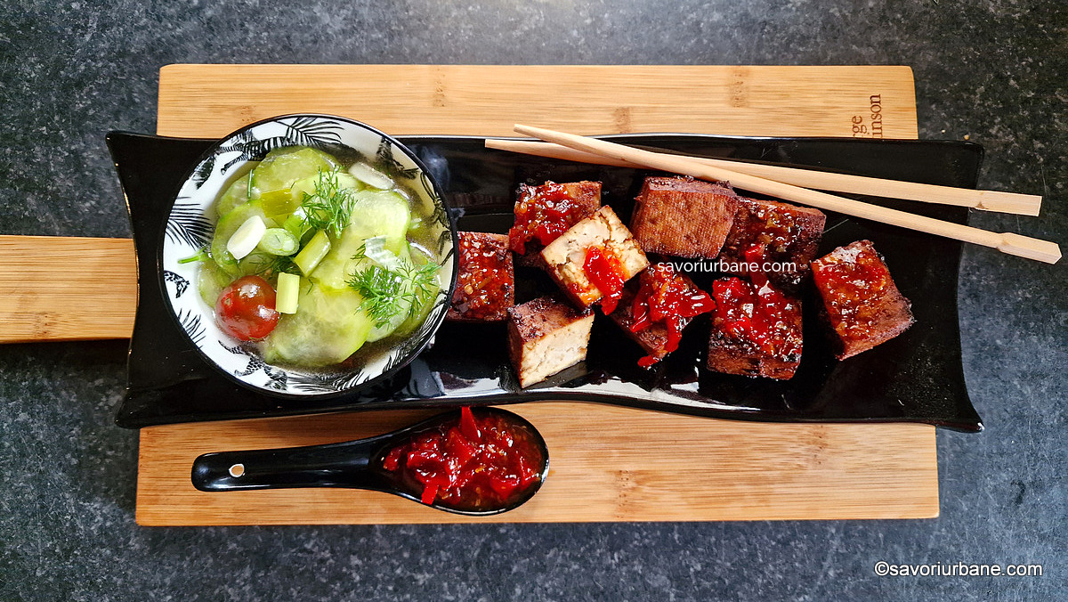 Tofu la air fryer sau la cuptor - rețeta de tofu marinat și glazurat în stil asiatic savori urbane