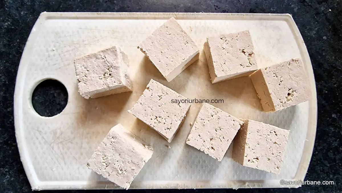 tofu cuburi mari pentru prajit la airfryer