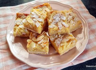 Prăjitură cu lămâie și lapte condensat, cu aluat fraged – rețeta de Lemon Bars Prăjitură cu lămâie, lapte condensat și aluat fraged - rețeta de Lemon Bars savori urbane
