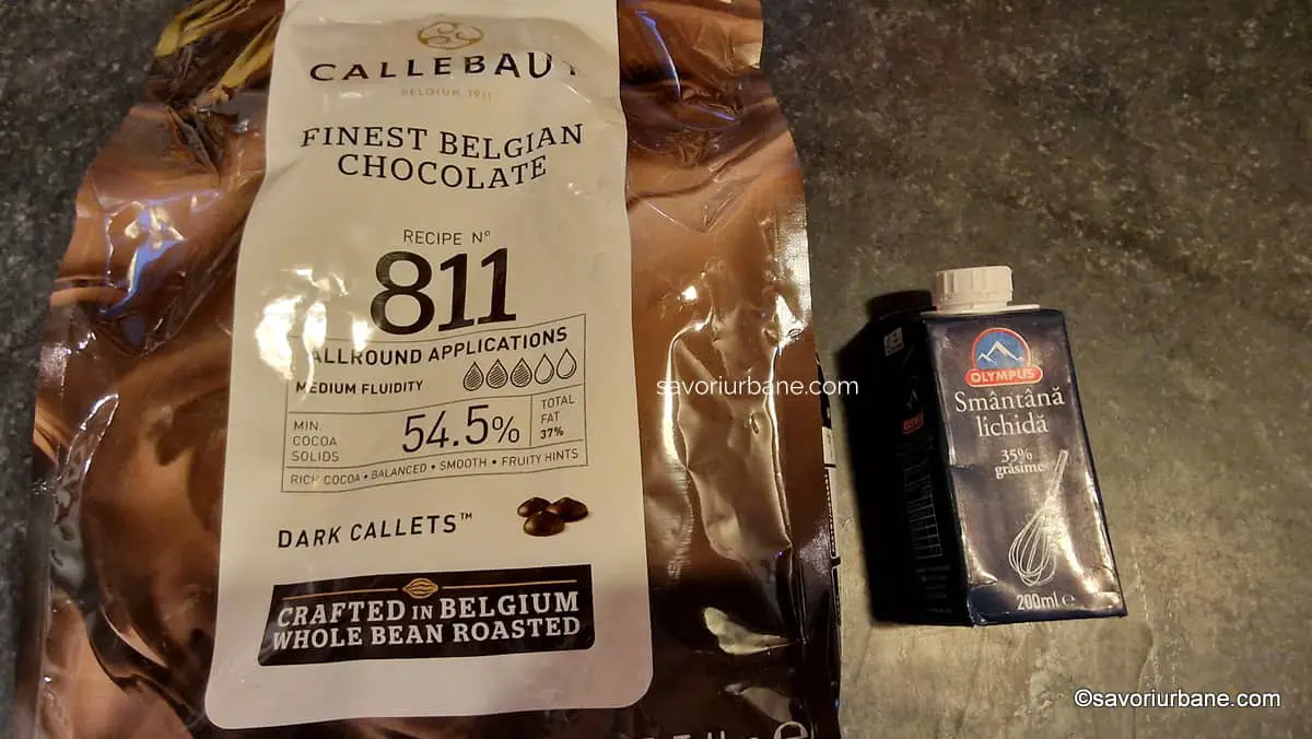 ingrediente ganache ciocolata belgiana callebaut 54,5 %
