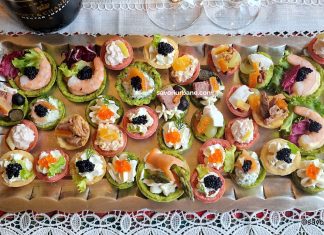 10 rețete de canapeuri festive sau amuse bouche – aperitive în mini tarte sau coșulețe din aluat fraged colorat