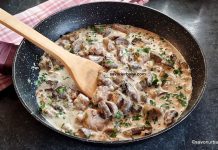 Ragu de ciuperci cu smântână, praz și brandy (vinars) – rețeta de tocăniță franțuzească Ragu de ciuperci cu smântână, praz și brandy (vinars) - rețeta de tocăniță franțuzească savori urbane