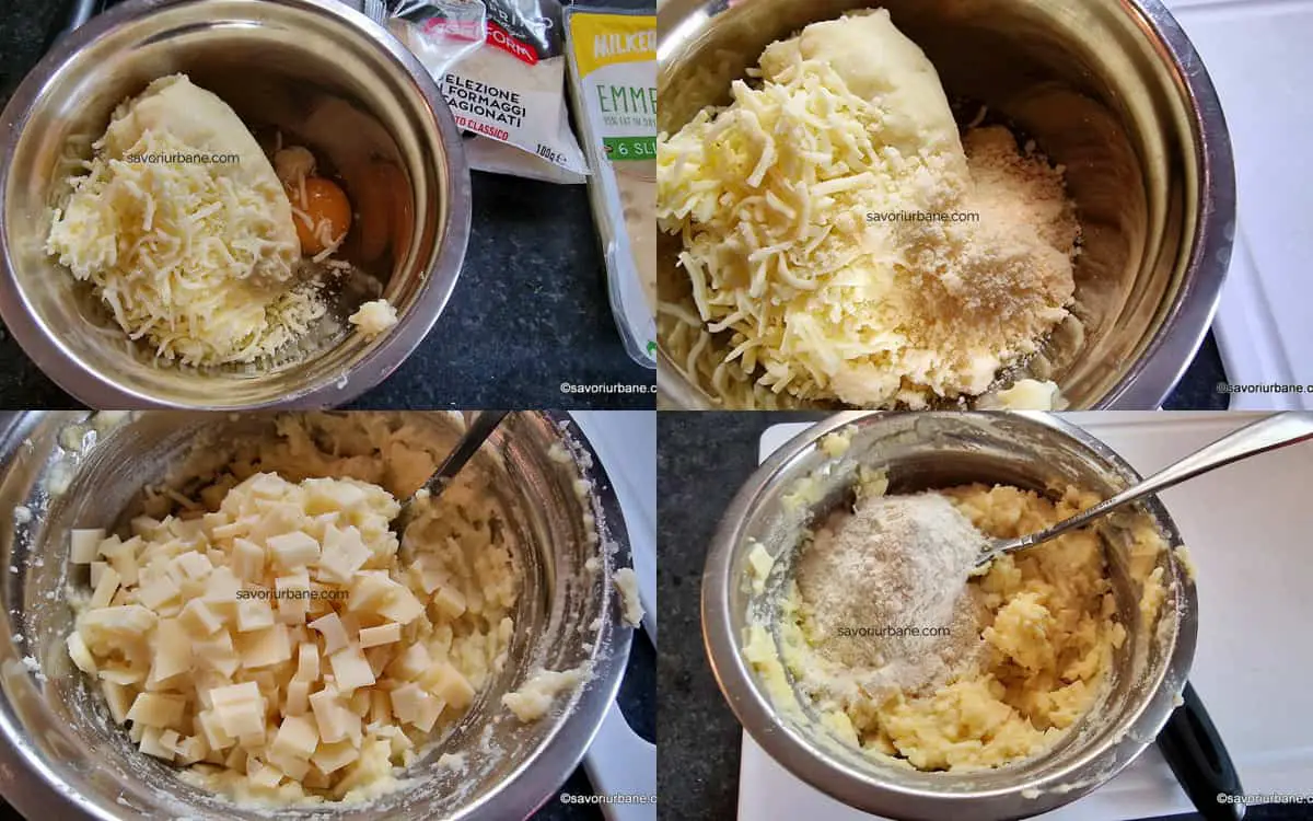 preparare crochete cartofi mozzarella parmezan wat