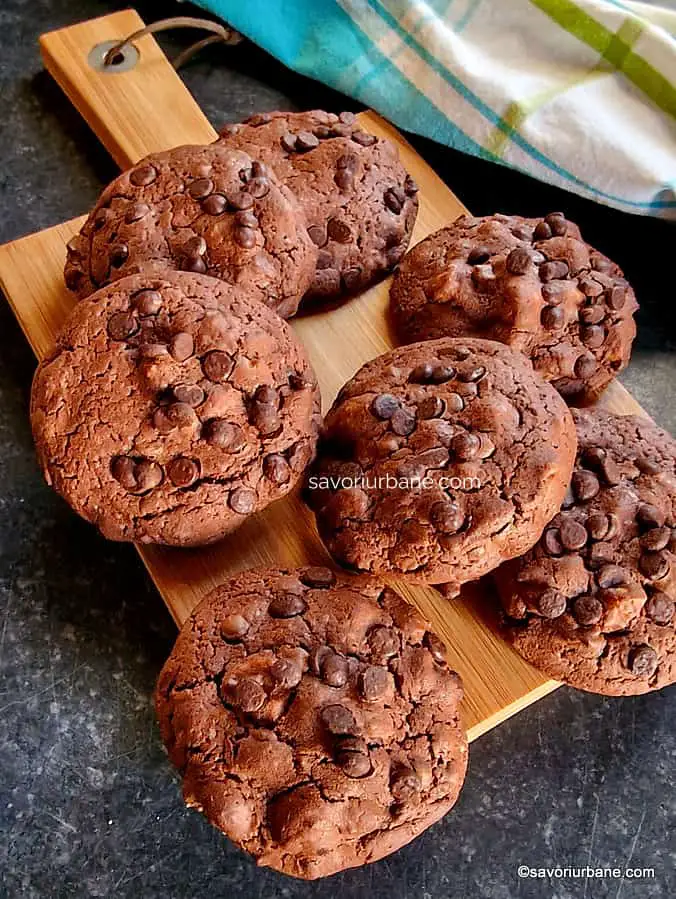 reteta brownies cookies double chocolate biscuiti fursecuri moi cu ciocolata