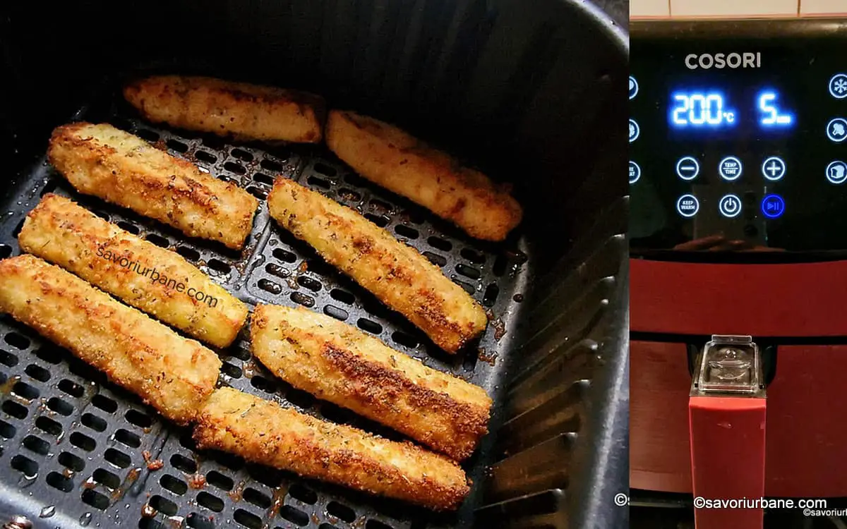 Câte minute și la ce temperatură se prăjesc dovleceii pane de post la air fryer (friteuză cu aer cald) sau la cuptor (2)
