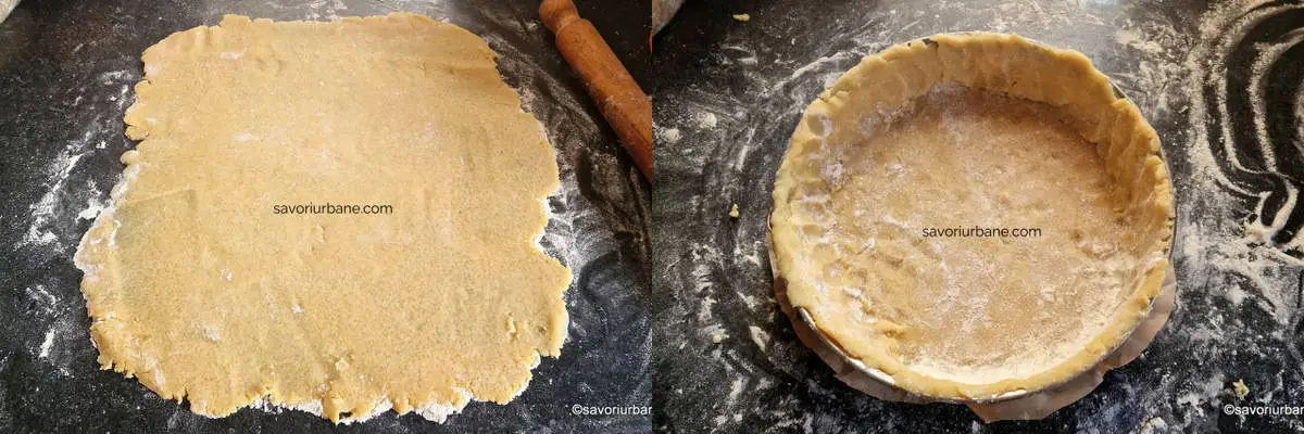 Cum se întinde aluatul fraged cu unt și zahăr brun pentru tartă cu mere sau appeltaart