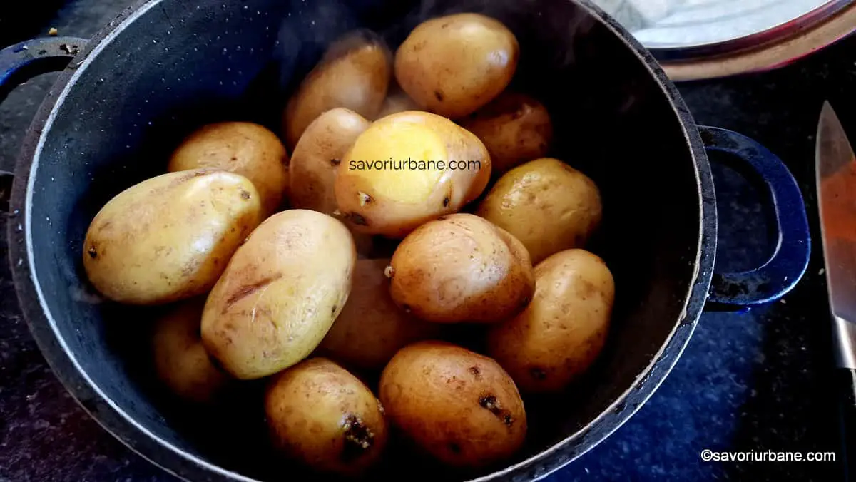 cartofi fierti 5 minute