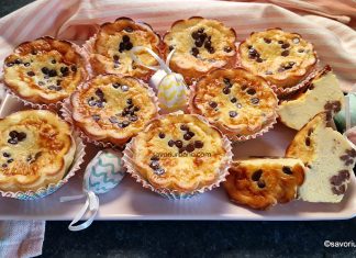 Mini pască fără aluat, cu lapte condensat și ciocolată – păscuțe sau cheesecakes coapte în forme de savarine Mini pască fără aluat, cu lapte condensat și ciocolată - păscuțe sau cheesecakes coapte în forme de savarine reteta savori urbane