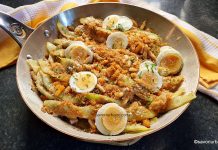 Fasole păstăi în stil polonez – rețeta de fasole verde cu pesmet rumenit în unt, à la Polonaise Fasole păstăi în stil polonez - rețeta de fasole verde cu pesmet à la Polonaise savori urbane