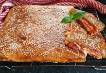 Mattonella Palermitana rețeta de pizza umplută sau plăcintă cu șuncă și mozzarella Mattonella Palermitana rețeta de pizza umplută cu șuncă și mozzarella savori urbane