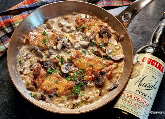 Pui Marsala cu ciuperci și smântână, la tigaie – rețeta de Chicken Marsala Pui Marsala cu ciuperci și smântână, la tigaie - rețeta de Chicken Marsala savori urbane
