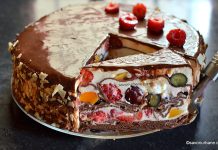 Tort de clătite cu ciocolată, fructe, frișcă și mascarpone sau cremă de brânză – Tort Mozaic Tort de clătite cu ciocolată, fructe, frișcă și mascarpone sau cremă de brânză - Tort Mozaic reteta savori urbane