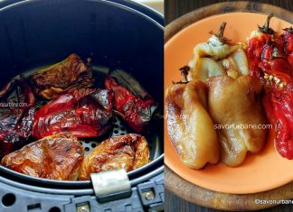 Ardei copți la air fryer – cum se coc ardeii la friteuza cu aer cald (fără ulei)? Ardei copți la air fryer - cum se coc ardeii la friteuza cu aer cald (fără ulei) reteta savori urbane