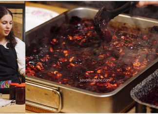 Gem de prune la tavă (la cuptor) – cu nucă, puțin zahăr brun și rom – rețeta VIDEO Gem de prune la tavă (la cuptor) - cu nucă, puțin zahăr brun și rom - rețeta VIDEO savori urbane marlene