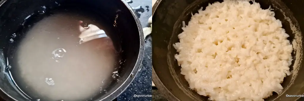 fierbere orez simplu in apa cu sare