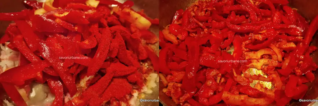 preparare lecso cu ardei orez afumatura bacon rosii ceapa usturoi (1)