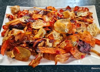 Chipsuri din legume rădăcinoase la cuptor – rețeta de chips crocante Chipsuri din legume rădăcinoase - la cuptor reteta savori urbane
