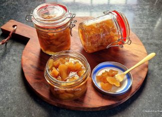 Ghimbir confiat (glasat, zaharisit) – rețeta de dulceață de ghimbir cu lămâie și vanilie Ghimbir confiat (glasat, zaharisit) - rețeta de dulceață de ghimbir cu lămâie și vanilie savori urbane