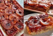 Răsturnată cu mere, pere, gutui, zahăr ars și blat pufos cu nucă – rețeta de prăjitură cu fructe de iarnă Răsturnată cu mere, pere, gutui, zahăr ars și blat pufos cu nucă - rețeta de prăjitură cu fructe de iarnă savori urbane