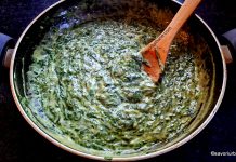 Spanac înăbușit cu smântână și usturoi – rețeta de mâncare cremoasă cu sau fără parmezan Spanac cu smântână și usturoi - rețeta de mâncare cremoasă (cu sau fără parmezan) savori urbane