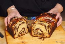 Cozonac fără frământare rețeta video simplă cu umplutură de nucă, ciocolată, stafide etc Cozonac fără frământare rețeta video simplă cu umplutură de nucă, ciocolată, stafide etc savori urbane 1