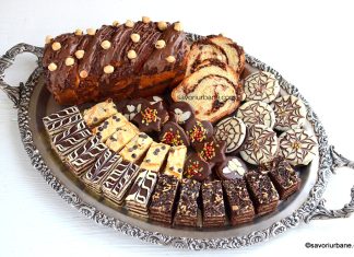 Platou asortat cu 6 prăjituri, fursecuri și cozonac pentru Crăciun și Anul Nou (Revelion) Platou asortat cu prăjituri, fursecuri și cozonac pentru Crăciun și Anul Nou (Revelion)