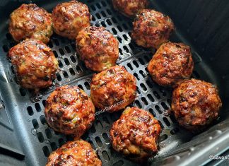 Chiftele la air fryer sau la cuptor – rețeta de chifteluțe fragede din carne de porc, de pasăre, de vită sau amestec Chiftele la air fryer sau la cuptor - rețeta de chifteluțe fragede din carne de porc, de pasăre, de vită sau amestec savori urbane