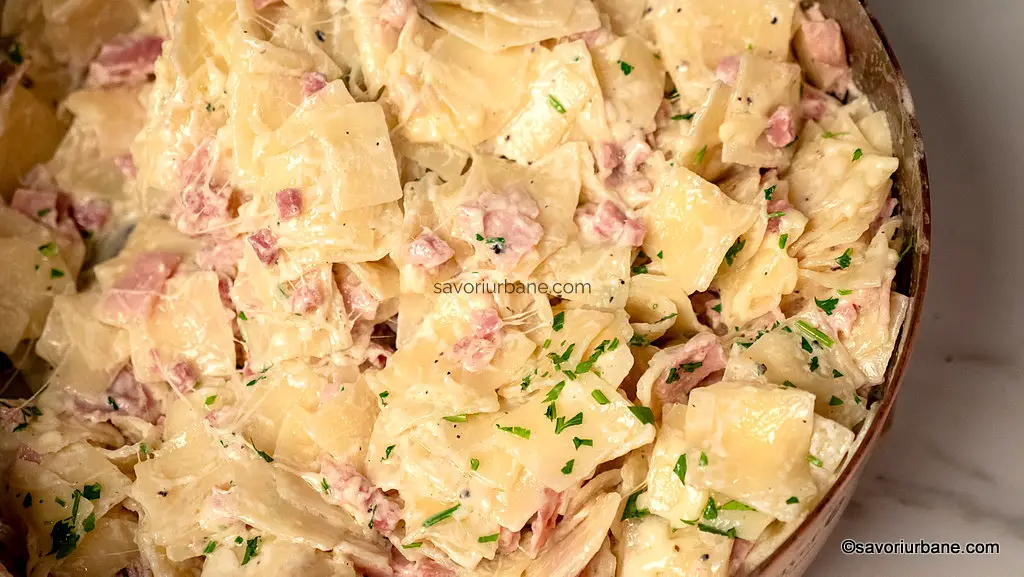 schinkenfleckerl reteta simpla la tigaie