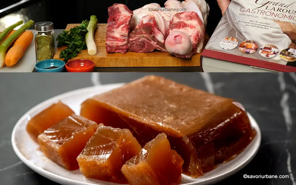 Supă concentrată de oase (gelatinoasă) - rețeta video clasică de bază de mâncare (demi glace) savori urbane