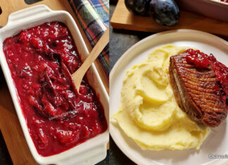 Sos de prune dulce-acrișor pentru fripturi (piept de rață, porc) sau cărnuri fierte (rasol de vită, pasăre) Sos de prune dulce-acrișor pentru fripturi (piept de rață, porc) sau cărnuri fierte (rasol) reteta savori urbane